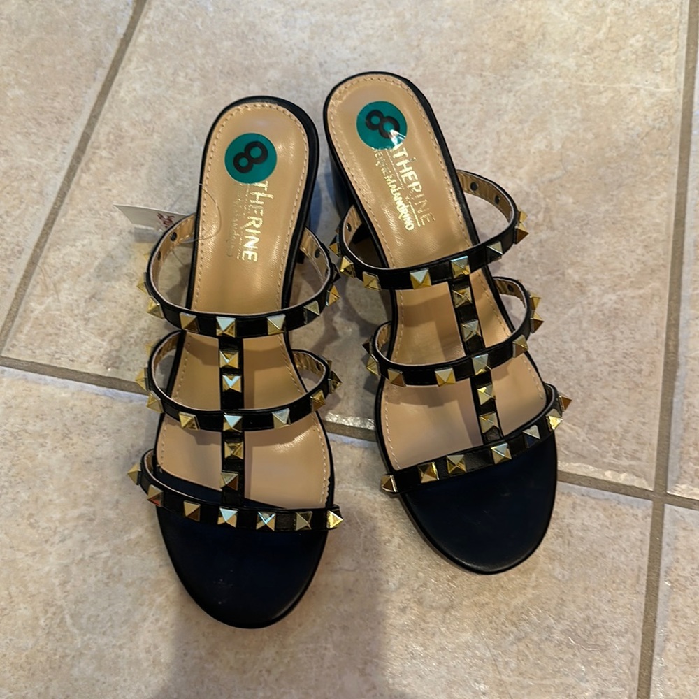 Catherine Malandrino Studded Slides